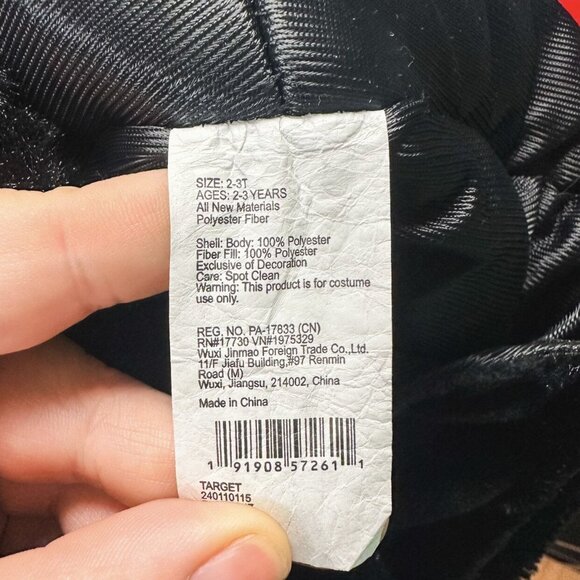 Target Black Fleece Hooded Gorilla Halloween Dress Up Costume Toddler 2-3T - Picture 6 of 6